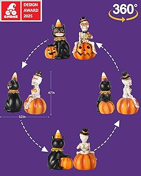 Amazon.com: GoGnome Vintage Halloween Decorations Indoor - 2